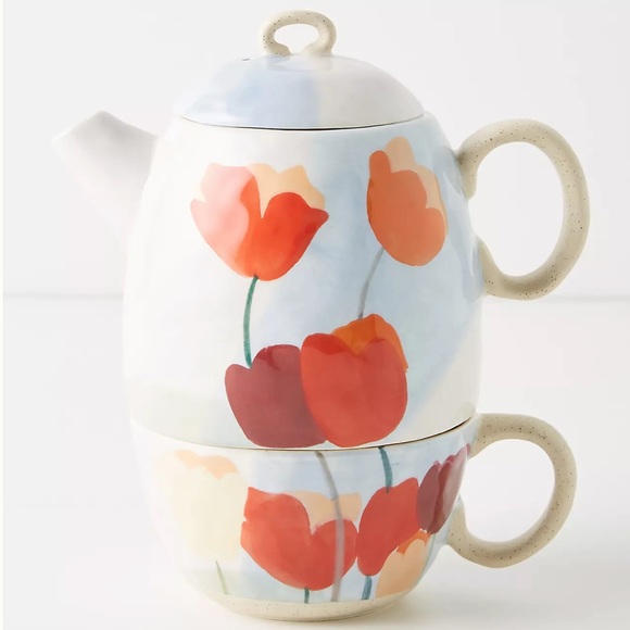 Anthropologie Tulip Tea for One Set